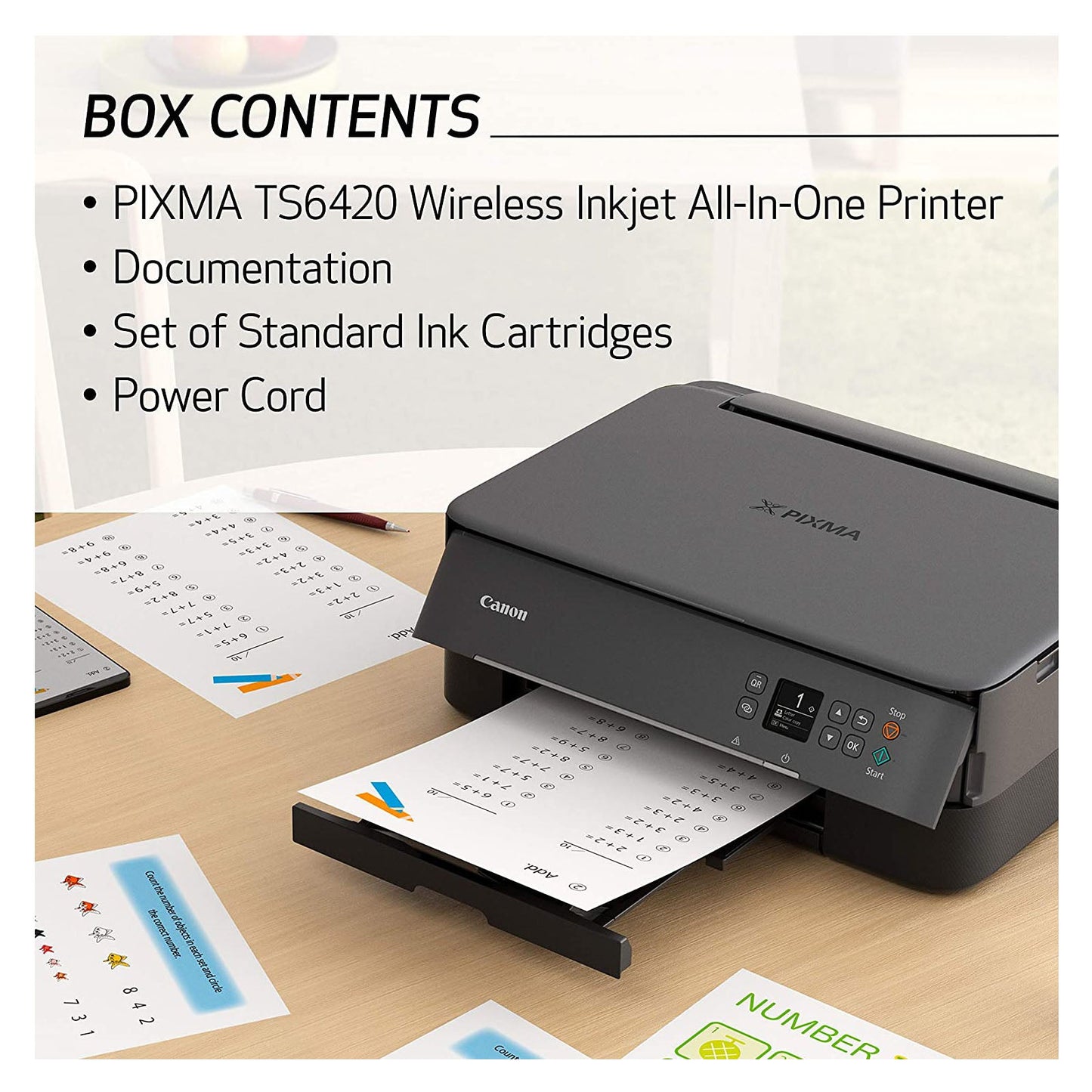 Canon TS6420 All-In-One Wireless Printer, Black