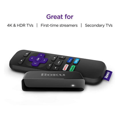 Roku Premiere | HD/4K/HDR Streaming Media Player, Simple Remote and Premium HDMI Cable